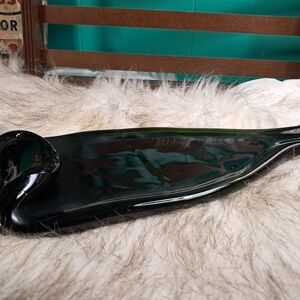 Recycled Green Glass Melted Bottle Spoon Rest